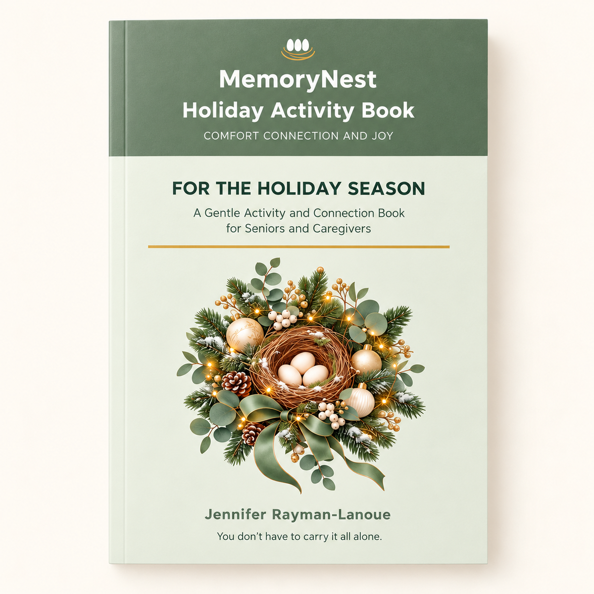 MemoryNest Holiday Activity Book | Large-Print Seasonal Activities for Seniors & Caregivers