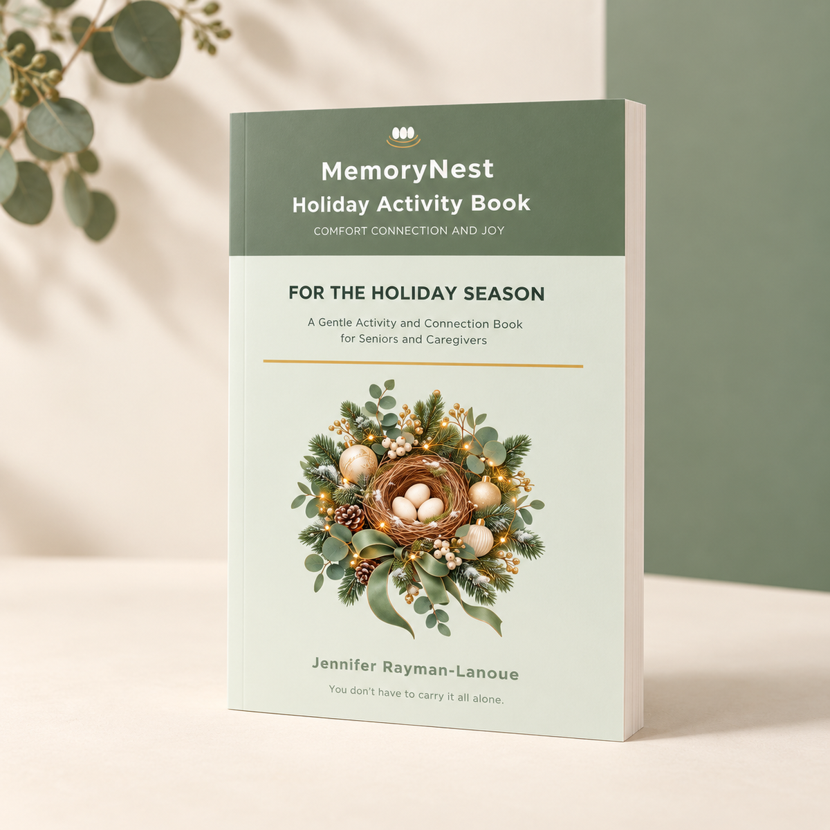 MemoryNest Holiday Activity Book | Large-Print Seasonal Activities for Seniors & Caregivers