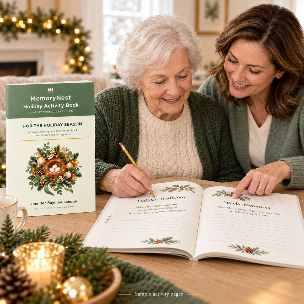 MemoryNest Holiday Activity Book | Large-Print Seasonal Activities for Seniors & Caregivers